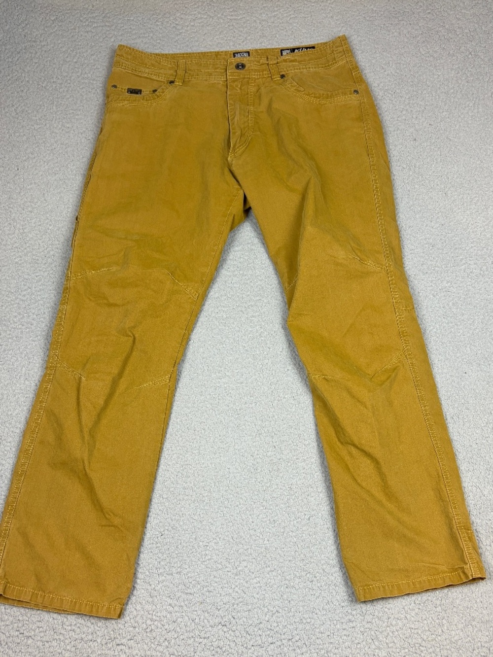 Kuhl Revolvr Lean Pant Mens 34x30 Brown 5 Pocket Outdoor Hiking Casual